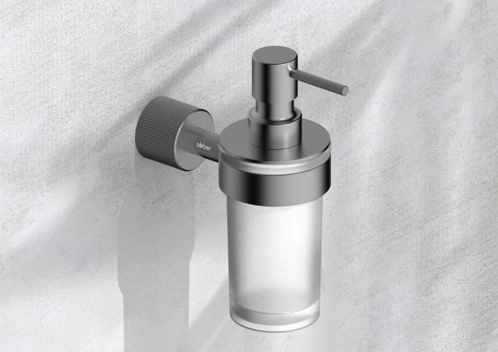 Диспенсер с держателем ABBER Pol 316 AA1959BGG брашированная оружейная сталь