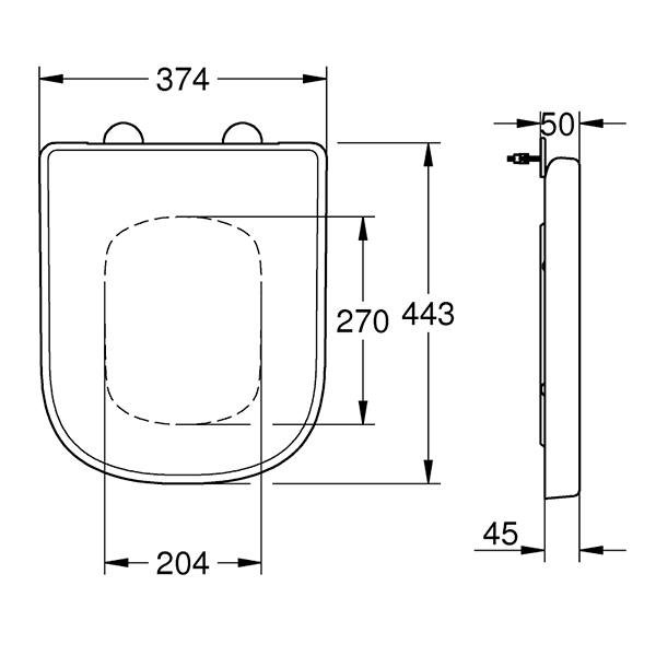 Сиденье для унитаза, с микролифтом, альпин-белый Grohe Euro Ceramic 39330000