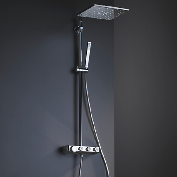 Душевая система с термостатом, хром Grohe Euphoria SmartControl System 310 Cube Duo 26508000