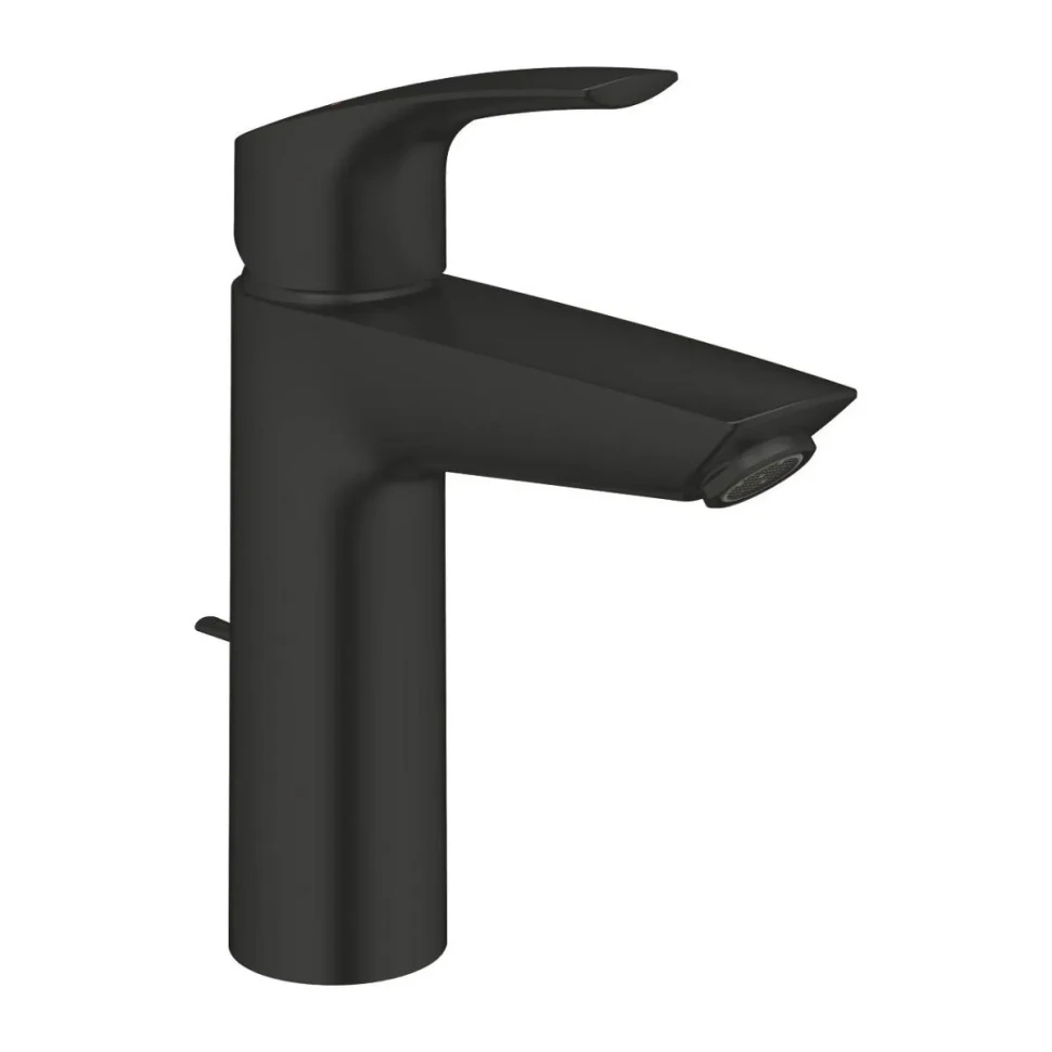 Смеситель для раковины с донным клапаном, размер M, черный Grohe Eurosmart 233222433