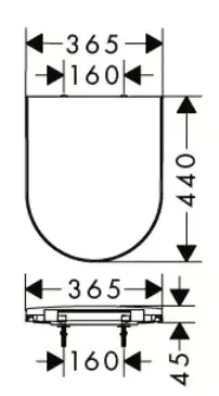 Крышка-сиденье для унитаза с микролифтом Hansgrohe EluPura S 60148450