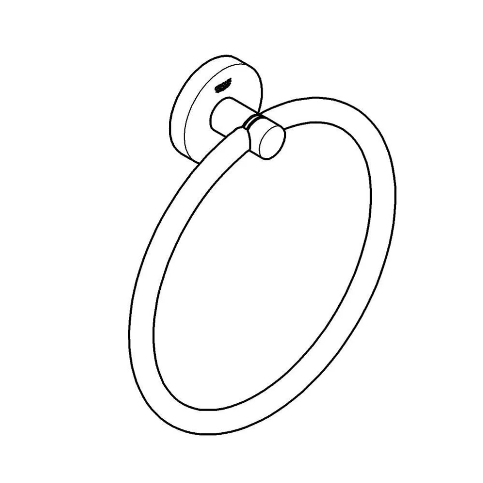 Кольцо для полотенца GROHE Essentials, холодный рассвет матовый (40365GN1)