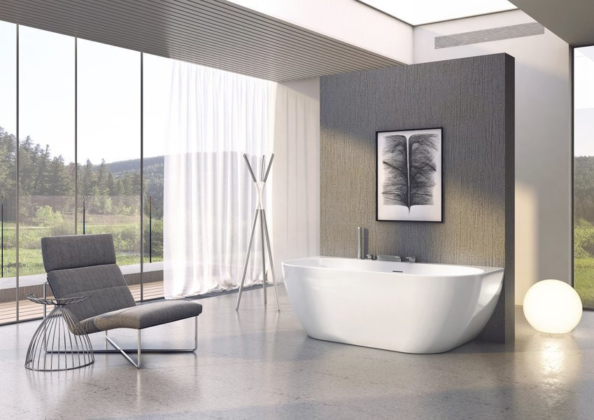 Ванна акриловая RAVAK FREEDOM W 1660x800 белая отдельностоящая