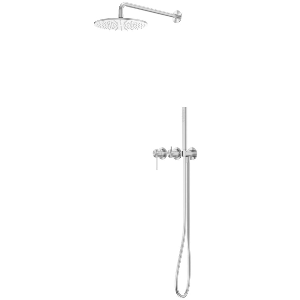 Душевая система ABBER Wasser Kreis 316 AF8118BST скрытого монтажа без излива, сталь брашированная