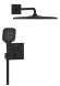 Душевая система встраиваемая, черный Grohe Grohtherm SmartControl CUBE 310 34865KF0