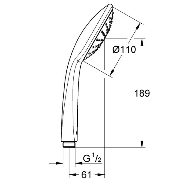 Ручной душ, хром Grohe Euphoria Mono 27265000