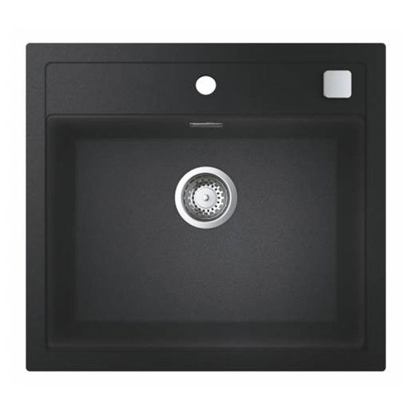 Мойка K700, композитная, 560x510, черный гранит Grohe 31651AP0