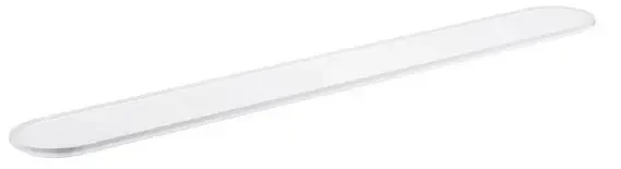 Полочка стеклянная 600, без держателя, прозрачный белый Grohe Essentials 41057000