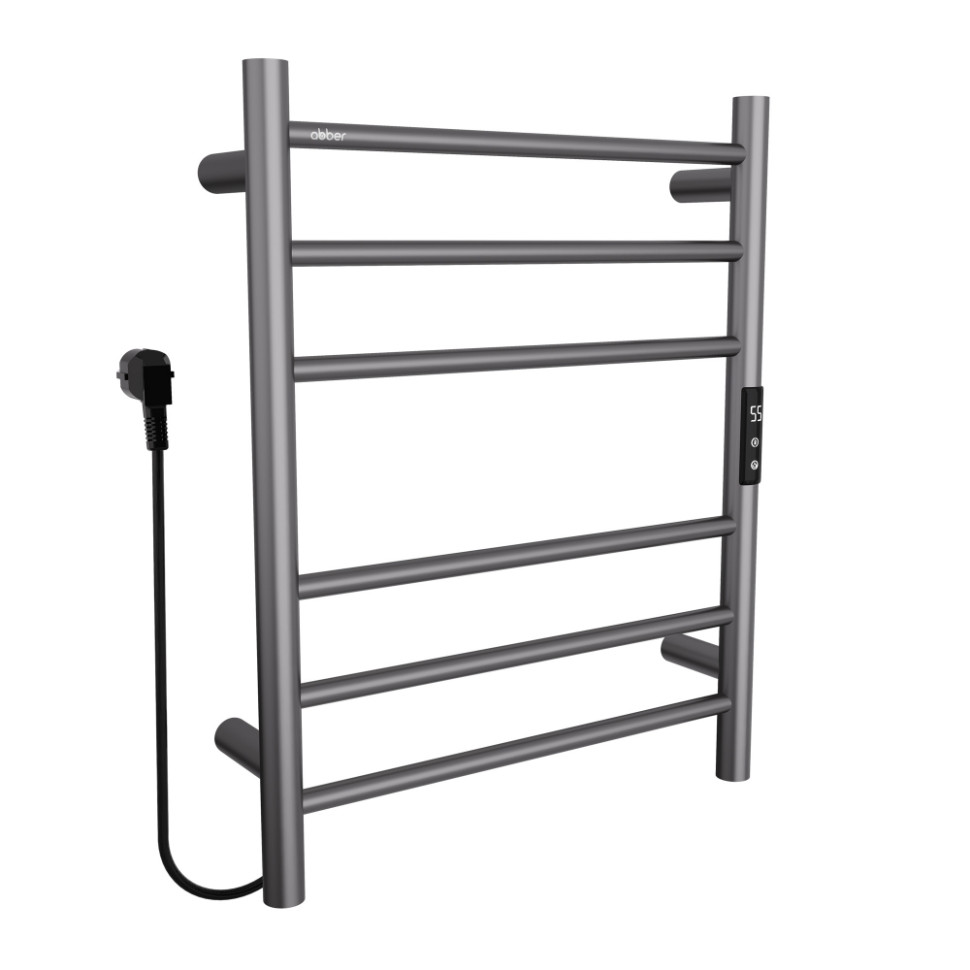 Полотенцесушитель электрический ABBER Standard AH4606NG оружейная сталь