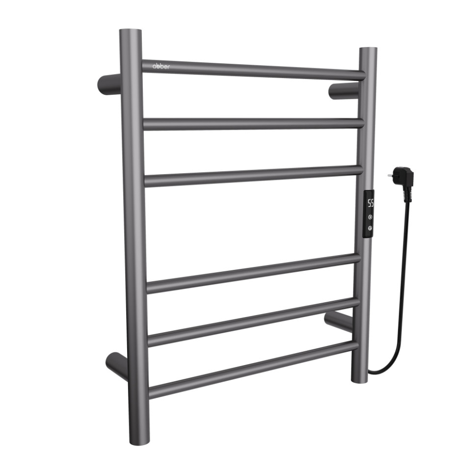 Полотенцесушитель электрический ABBER Standard AH4606NG оружейная сталь