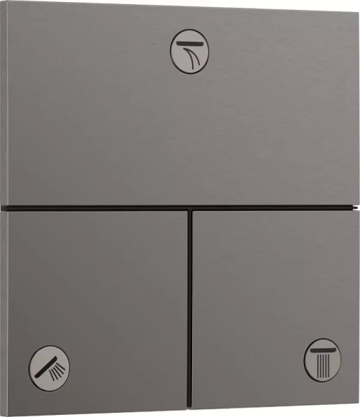 Переключатель потоков, встраиваемый, шлиф.черный хром Hansgrohe ShowerSelect Comfort E 15573340