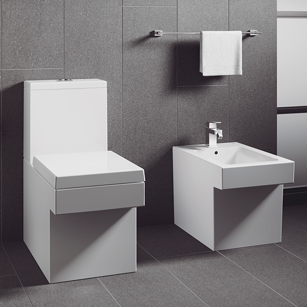 Сиденье для унитаза с микролифтом, быстросъемное Grohe Cube Ceramic 39488000