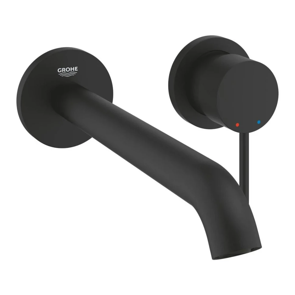 Смеситель для раковины, на 2 отверстия, черный Grohe Essence 29193KF1
