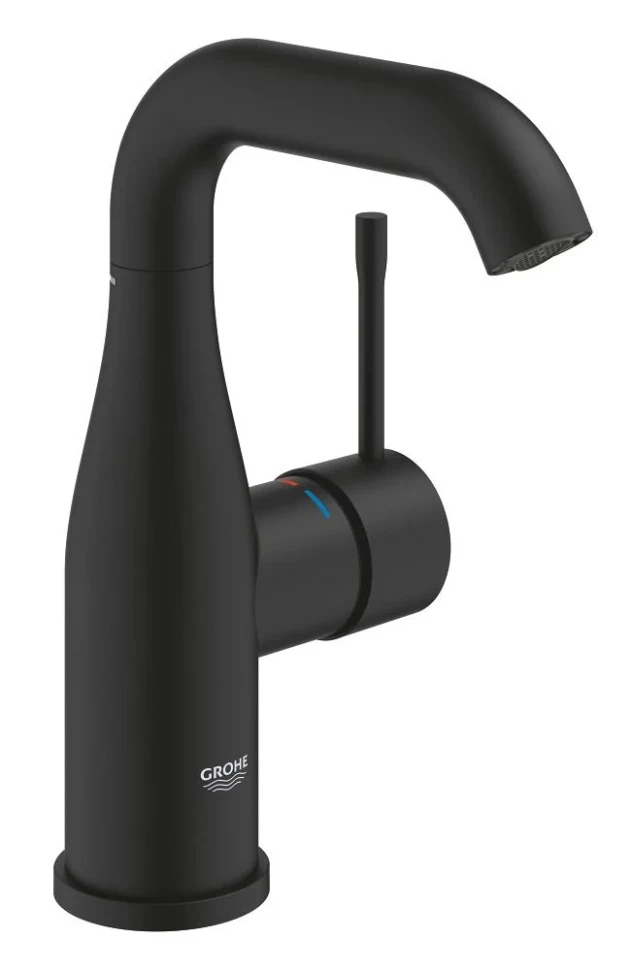 Смеситель для раковины Grohe Essence чёрный матовый (24176KF1)