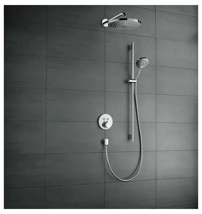 Термостат для душа, встраиваемый, на 2 потребителя, хром Hansgrohe ShowerSelect 15743000