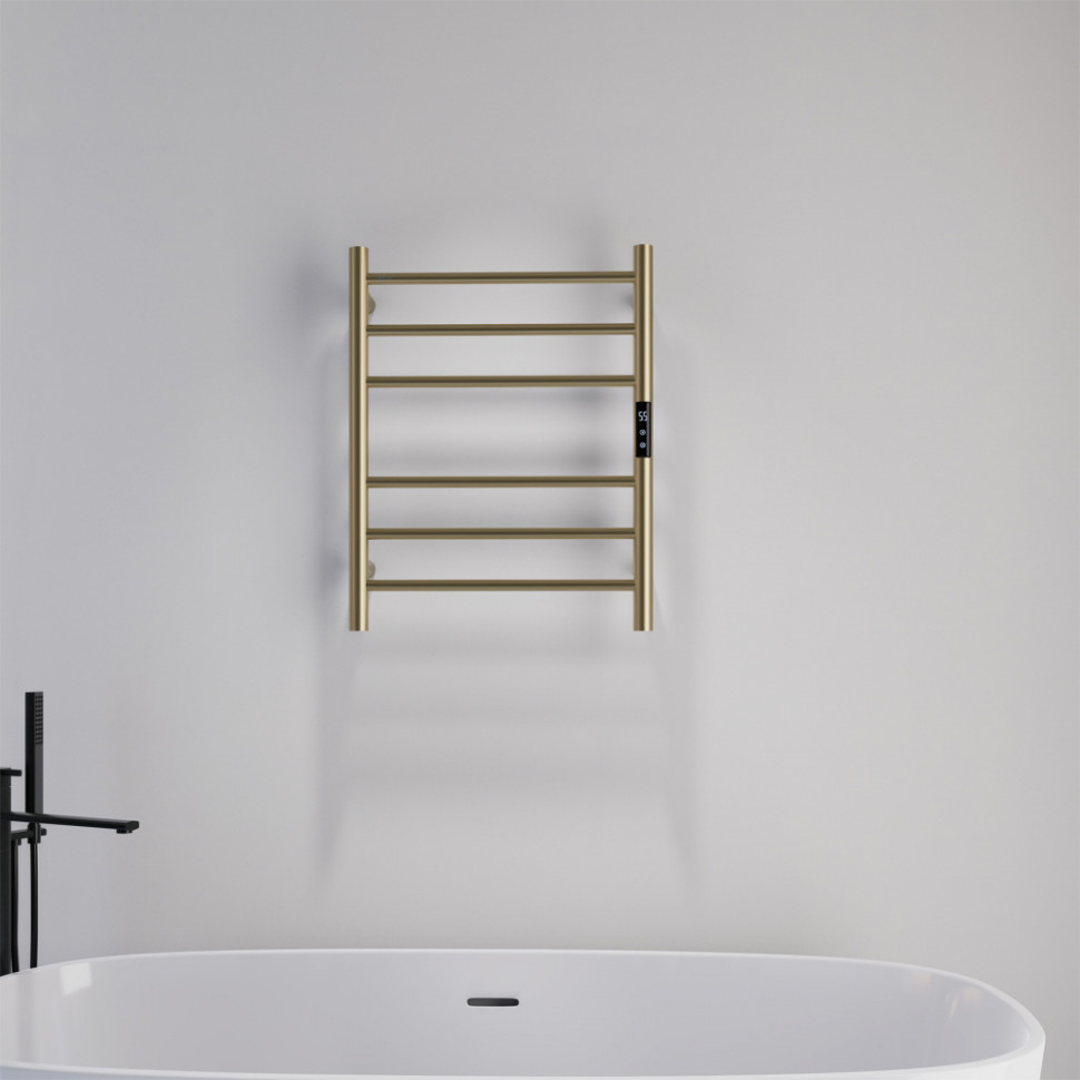 Полотенцесушитель электрический ABBER Standard AH4606G золото матовое