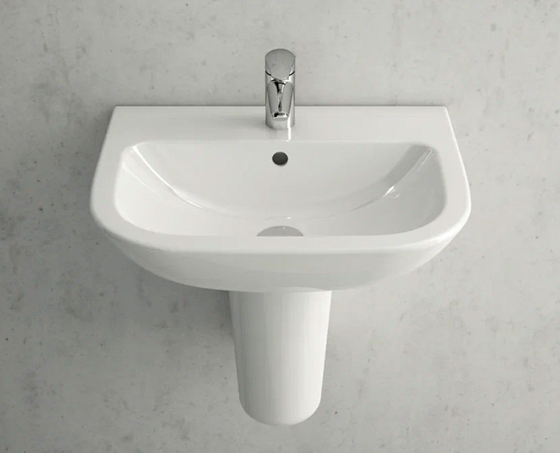 Раковина для постамента полупостамента Vitra 5503B003-0001 S20 60х46 прямоугольная