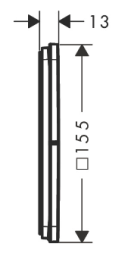 Переключатель потоков, встраиваемый, шлиф.черный хром Hansgrohe ShowerSelect Comfort Q 15587340