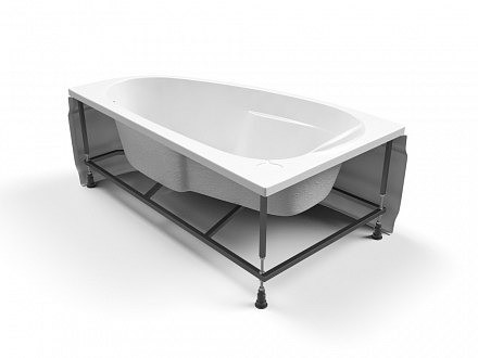 Ванна асимметричная JOANNA 140x90 правая ультра белый