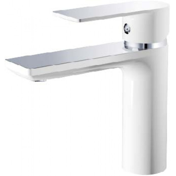 Смеситель для раковины HAIBA HB10505-8 хром-белый