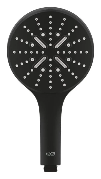 Ручной душ, 3 вида струи, черный Grohe Rainshower SmartActive 130 22127KF0