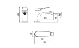 Смеситель для биде Lemark Bronx - LM3708BL