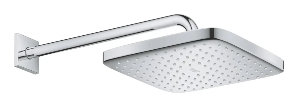Верхний душ, квадратный, кронштейн 380, хром Grohe Tempesta 250 Cube 26687000