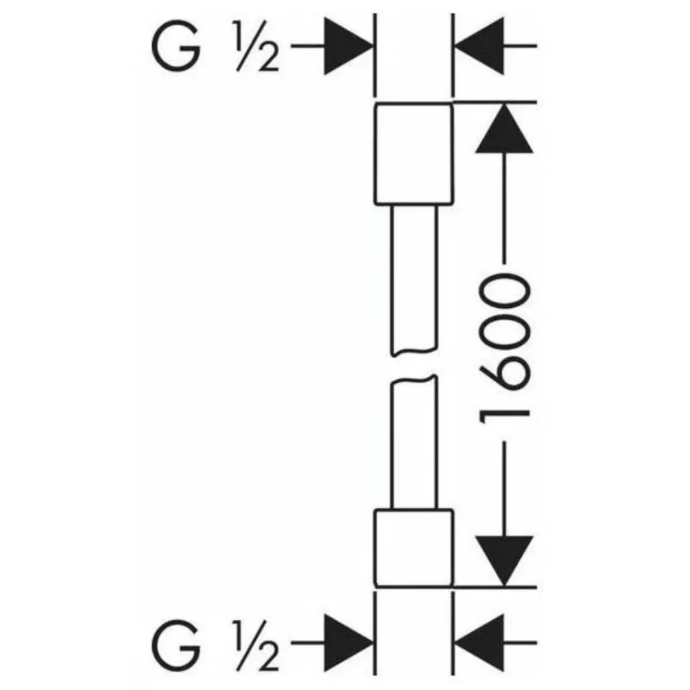Душевой шланг 1600, золото Axor Starck 28286990