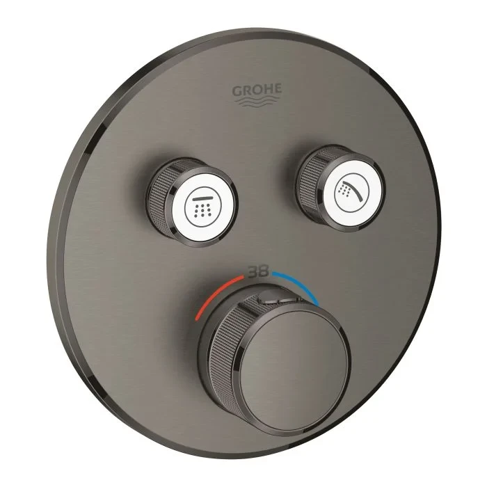 Термостат для душа, на 2 выхода, темный графит матовый Grohe Grohtherm SmartControl 29119AL0
