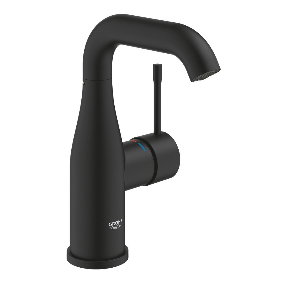 Смеситель для раковины Grohe Essence чёрный матовый (24176KF1)