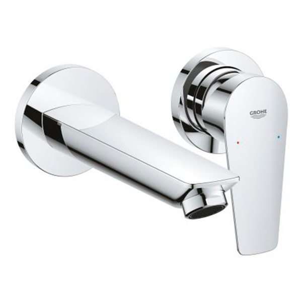 Смеситель для раковины, размер M, на 2 отверстия, хром Grohe BauEdge New 20474001