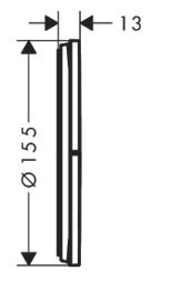 Переключатель потоков, черный Hansgrohe ShowerSelect Comfort S 15558670