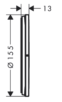 Переключатель потоков, черный Hansgrohe ShowerSelect Comfort S 15558670