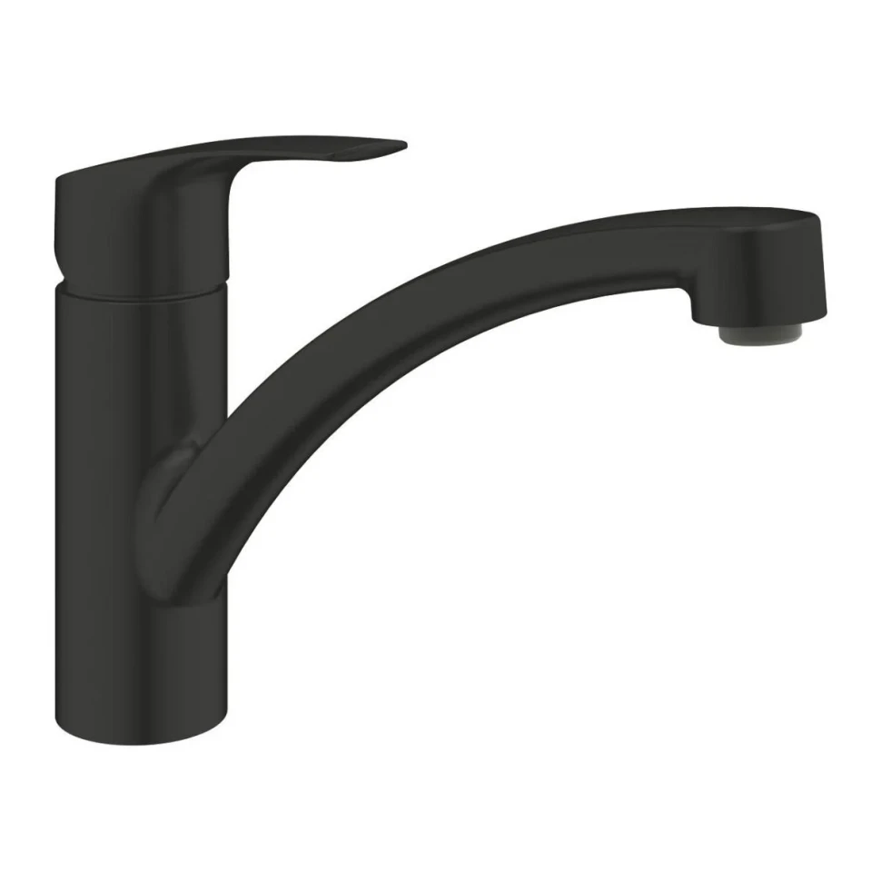Смеситель для кухни, низкий излив, черный Grohe Eurosmart 332812433