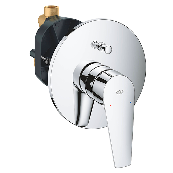 Смеситель для ванны, со встраиваемым механизмом, хром Grohe BauEdge 29079001