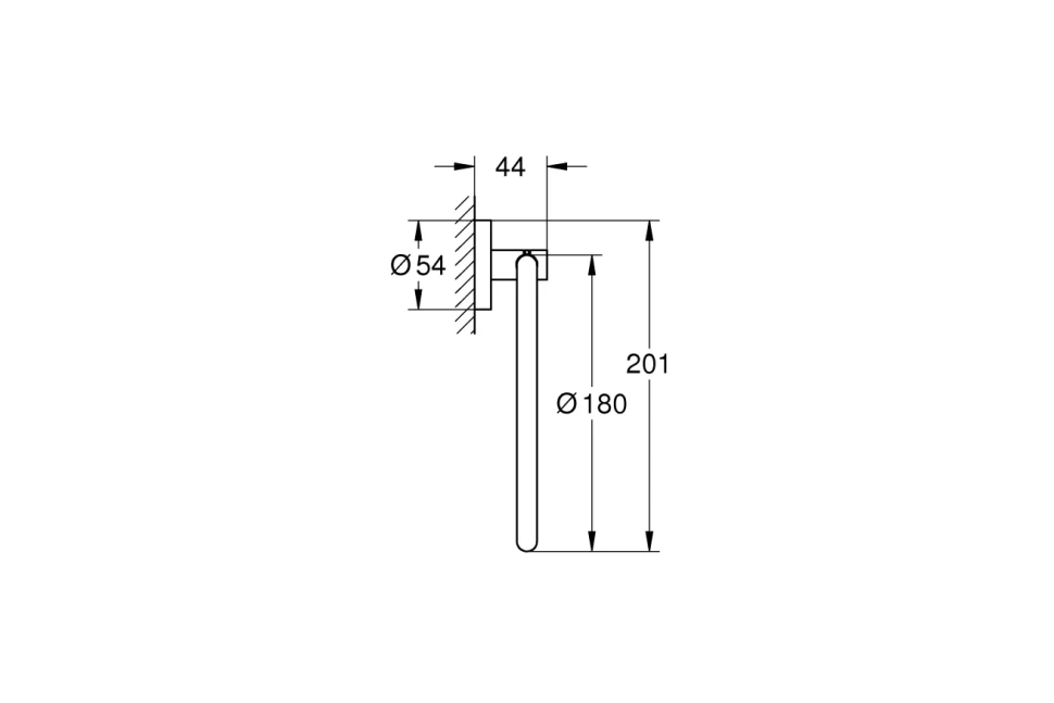Кольцо для полотенца, холодный рассвет глянцевый Grohe Essentials 40365GL1