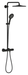 Душевая система с термостатом для душа, черный фантомный Grohe Rainshower SmartActive 310 22119KF0