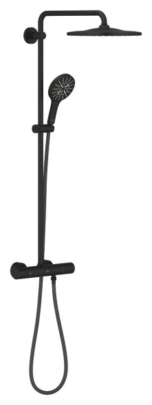 Душевая система с термостатом для душа, черный фантомный Grohe Rainshower SmartActive 310 22119KF0