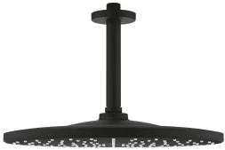Верхний душ с кронштейном 142, 2 режима струи, черный Grohe Rainshower 310 22124KF0