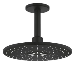 Верхний душ с кронштейном 142, 2 режима струи, черный Grohe Rainshower 310 22124KF0