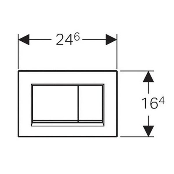 Панель смыва, хром Geberit Sigma30 115.883.KH.1