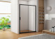 AE60-N-140H200U-BT Aquanet Pleasure, дверь в нишу 1400 мм, профиль черный матовый, прозрачное стекло