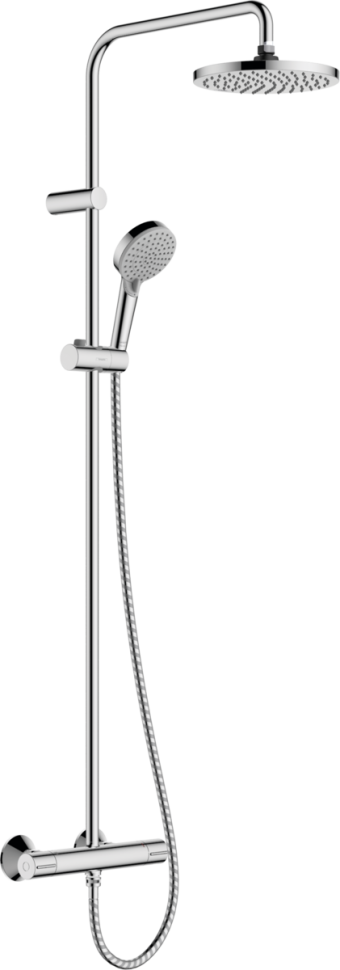 Душевая система с термостатом для душа, хром Hansgrohe Vernis Blend Showerpipe 26318000