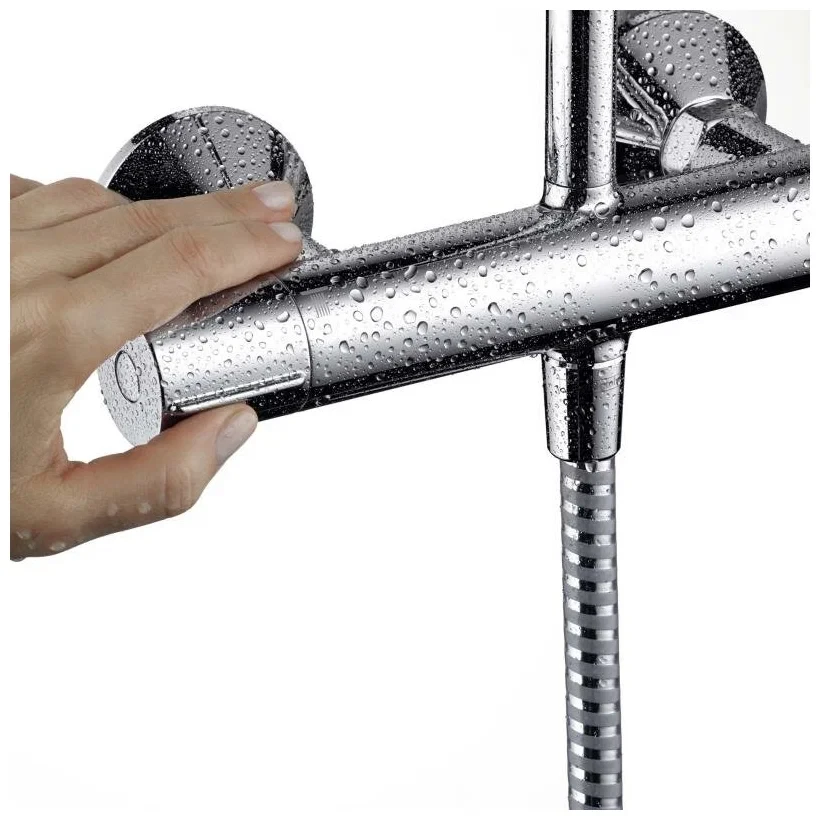 Душевая система с термостатом для душа, хром Hansgrohe Vernis Blend Showerpipe 26318000