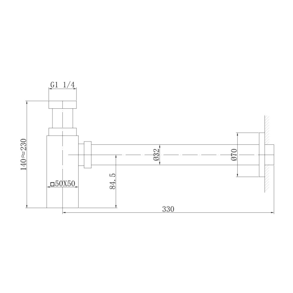 Сифон для раковины ABBER AF0031W белый матовый
