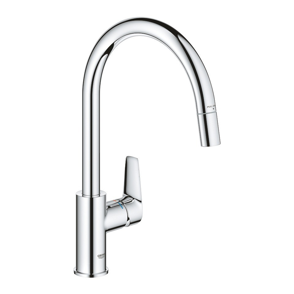 Смеситель для мойки GROHE BauEdge однорычажный 1/2″, DN 15, хром (30536000)