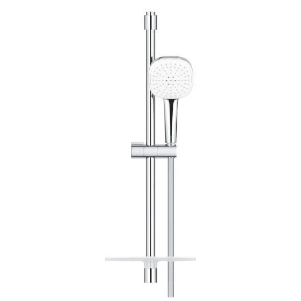 Душевой гарнитур 600, с полочкой, 2 вида струи, хром Grohe Tempesta Cube 110 26907003
