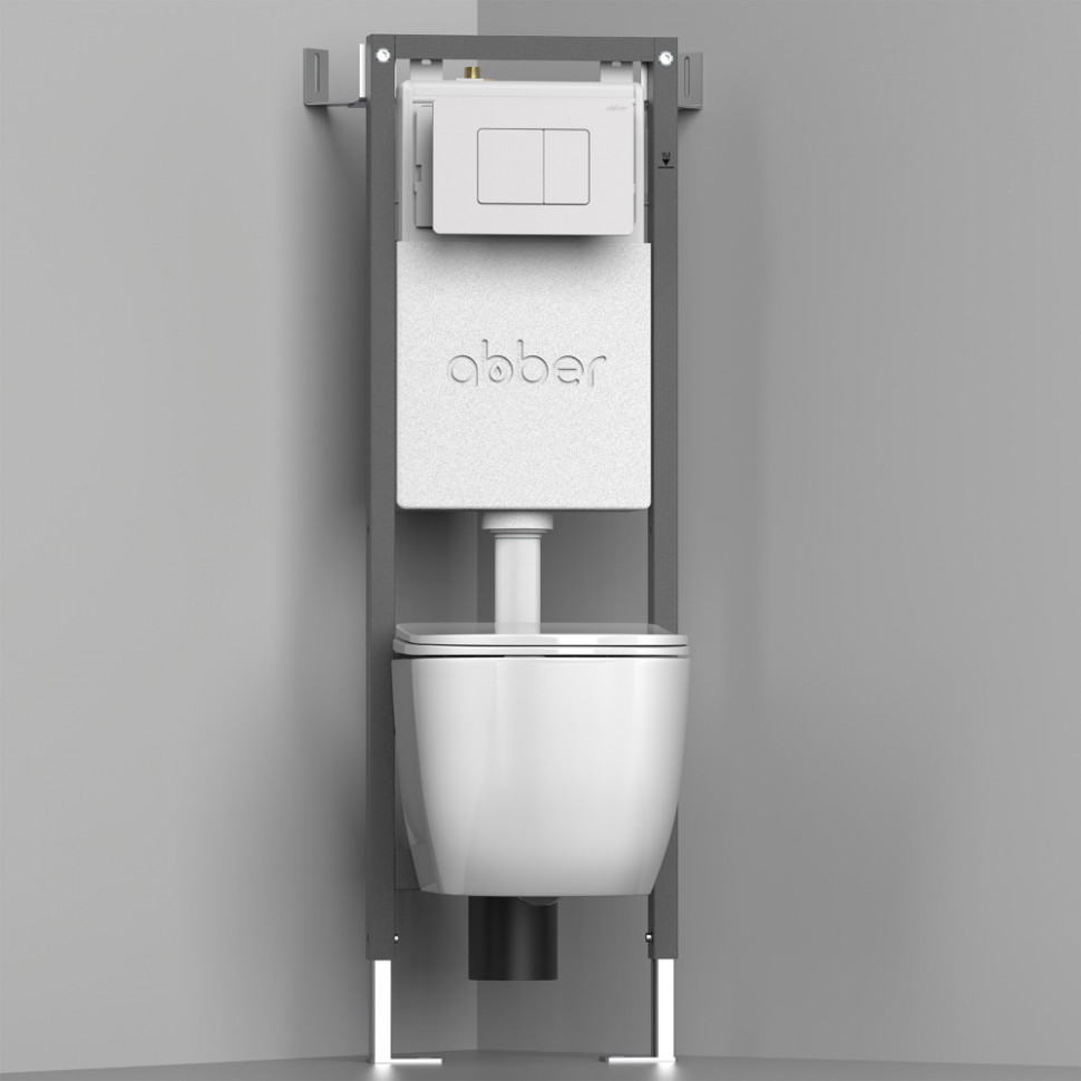 Инсталляция ABBER AC0110 для подвесного унитаза узкая