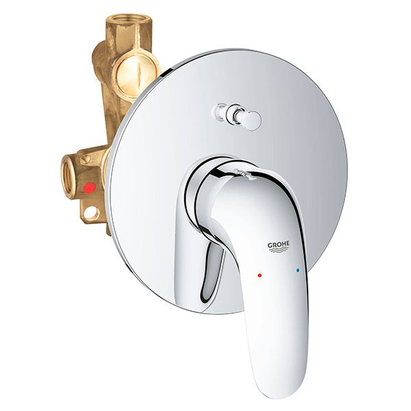 Cмеситель для ванны со встраиваемым механизмом, хром Grohe Eurostyle 23730003