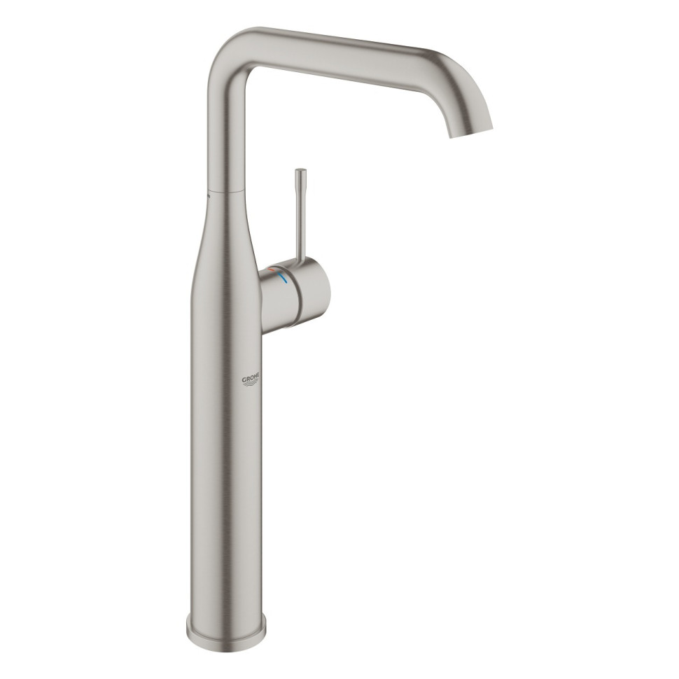 Смеситель однорычажный для отдельностоящей раковины GROHE Essence, размер XL, цвет Суперсталь, (24170DC1)
